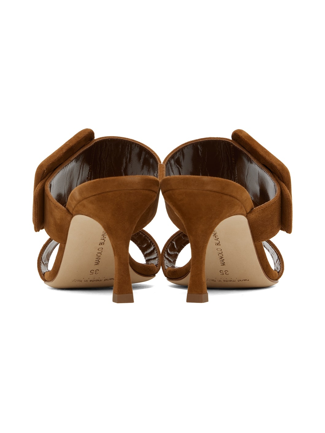 Brown Gable Heeled Sandals - 2