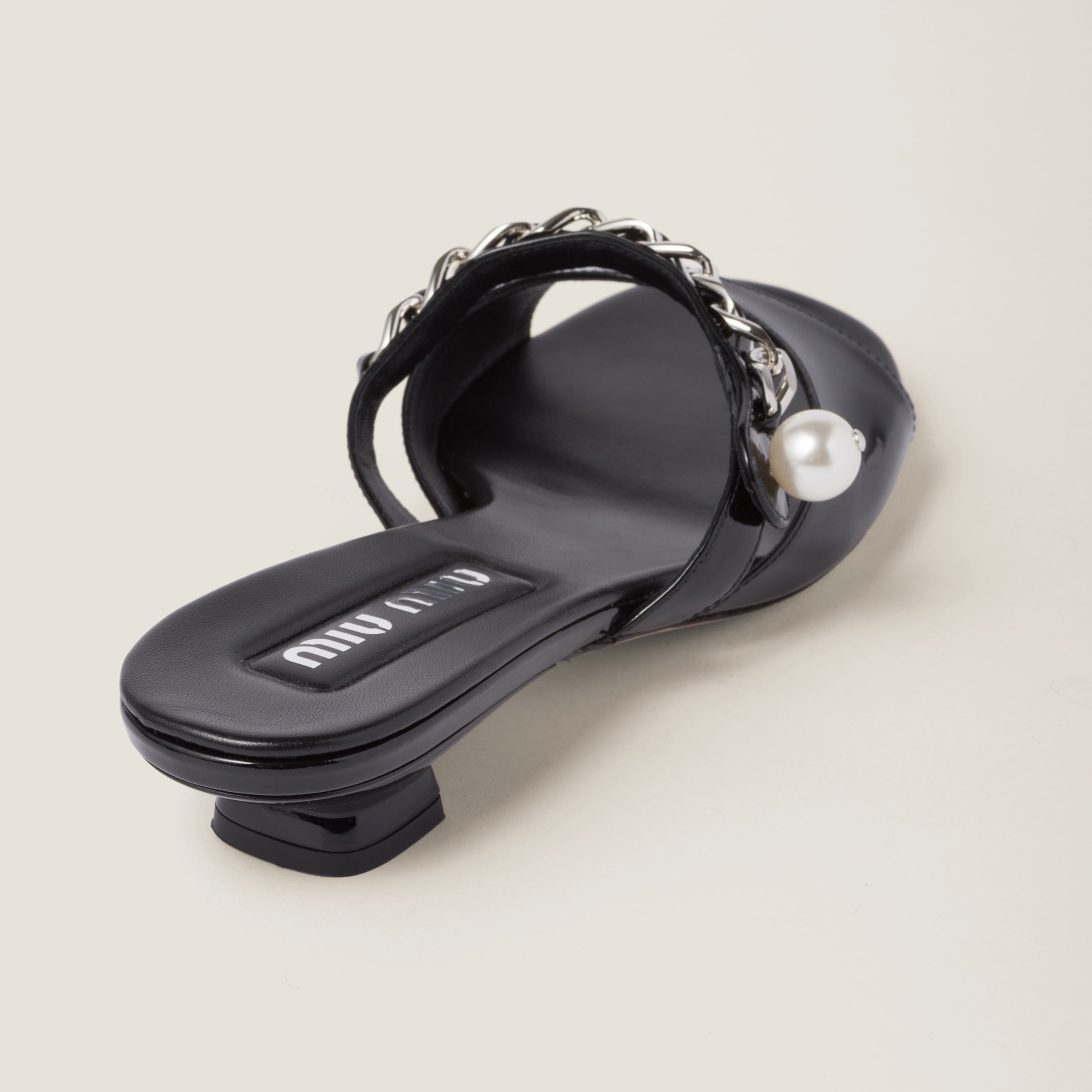 Patent leather mules - 3