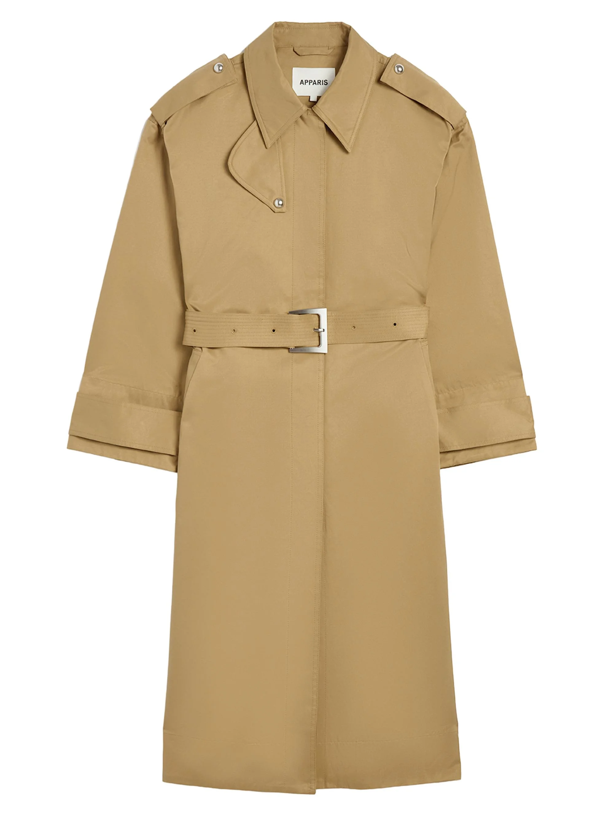 Women's Joan Cotton-Blend Trench Coat - Olive - 1