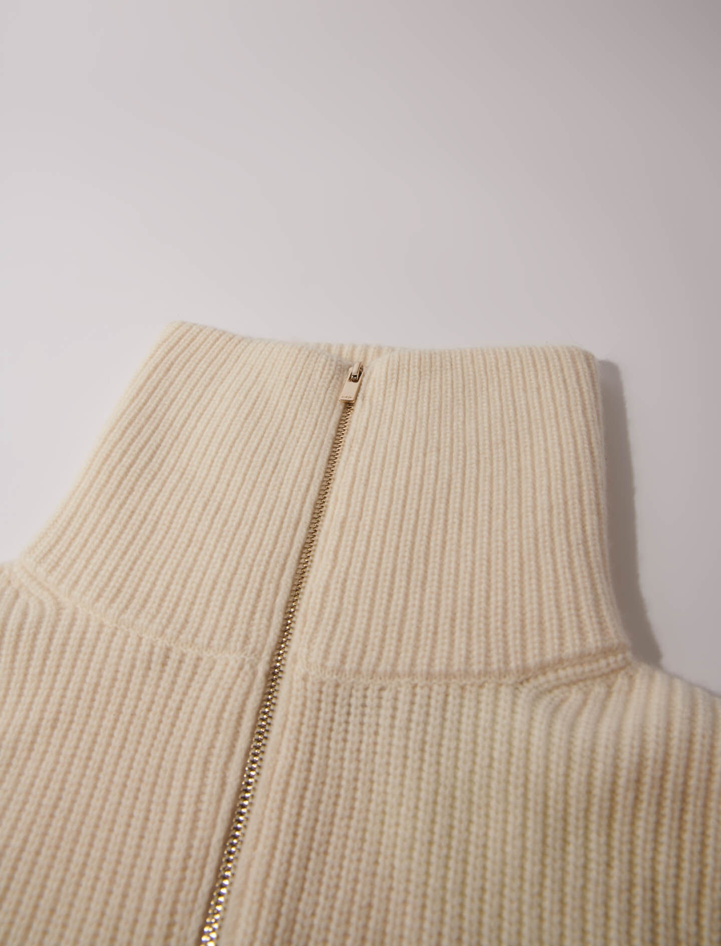 Cashmere/wool zip-up neck warmer - 5