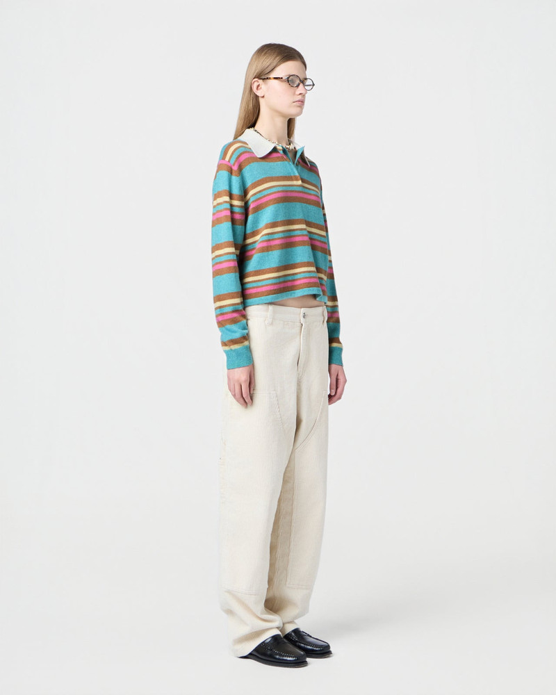 Cropped Stripe Rugby 7