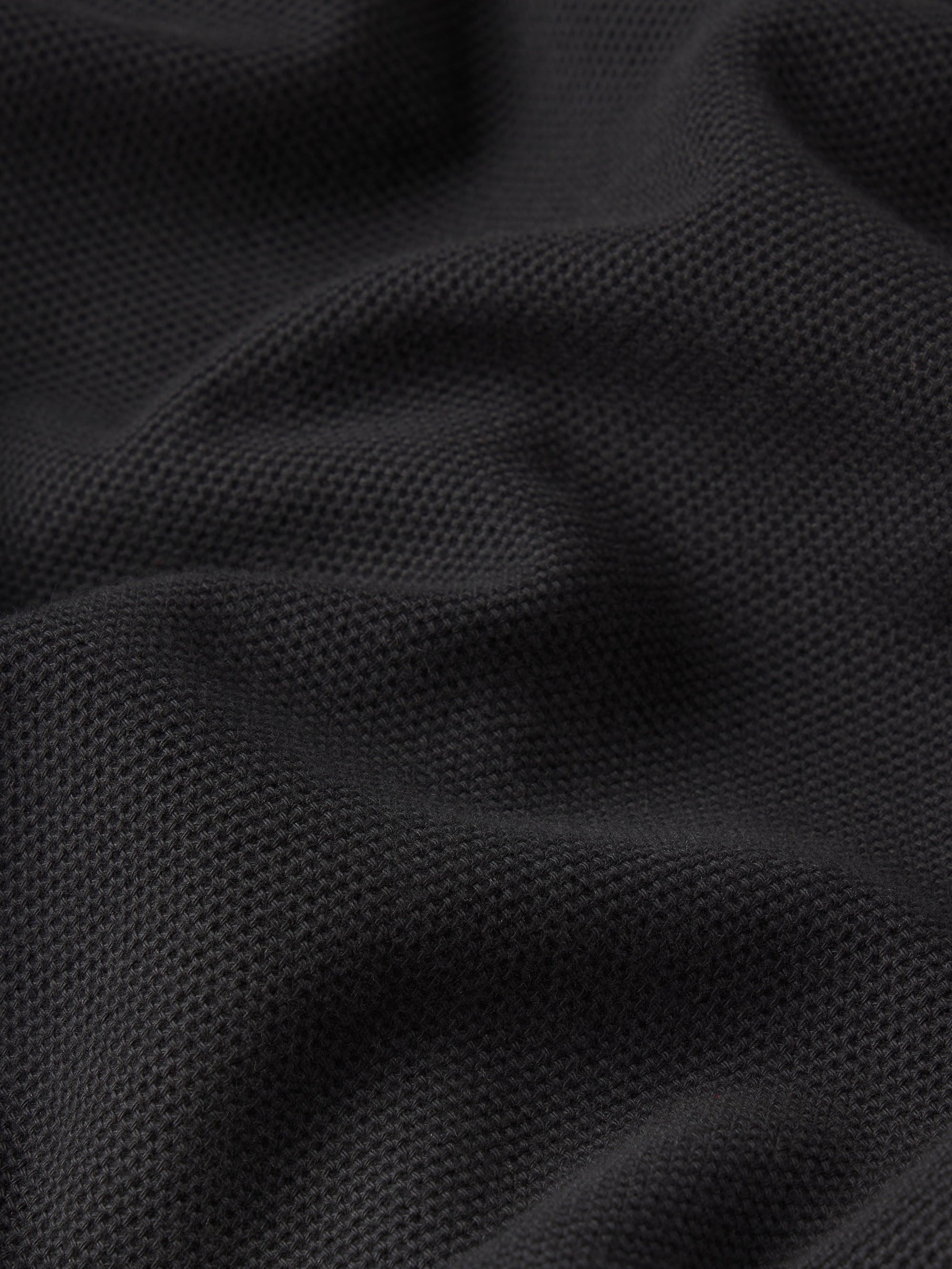 Jacquard Short Sleeve Relaxed Shirt in Black - 2