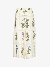 WEEKEND Max Mara Lory Flower-Print Wide-Leg High-Rise Silk