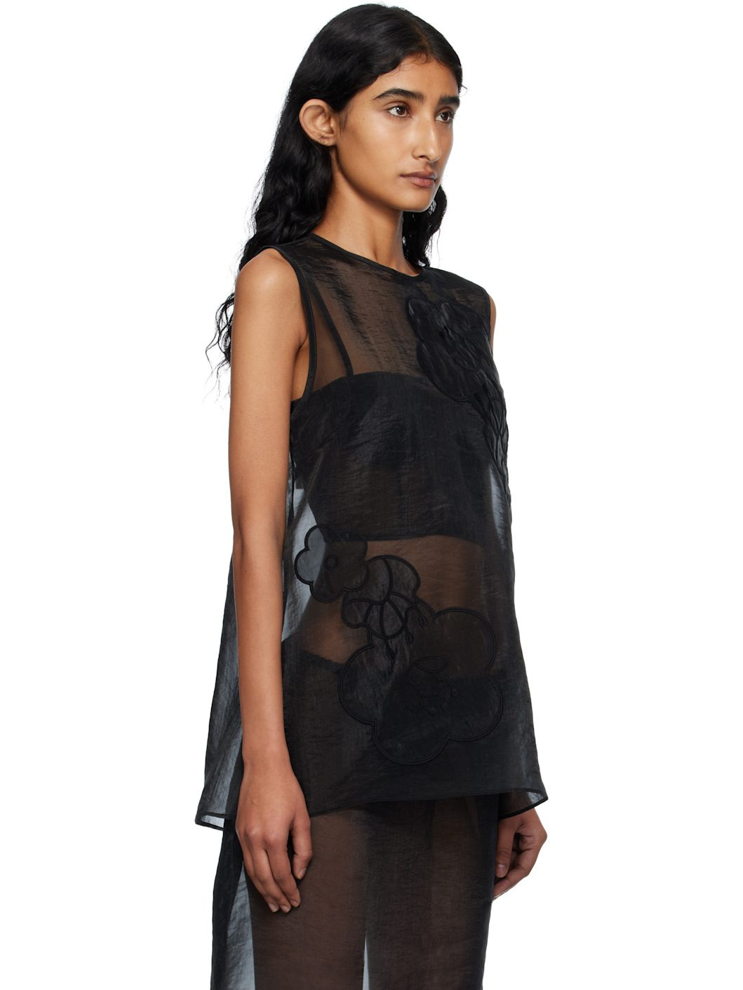 Black Alba Tank Top - 2