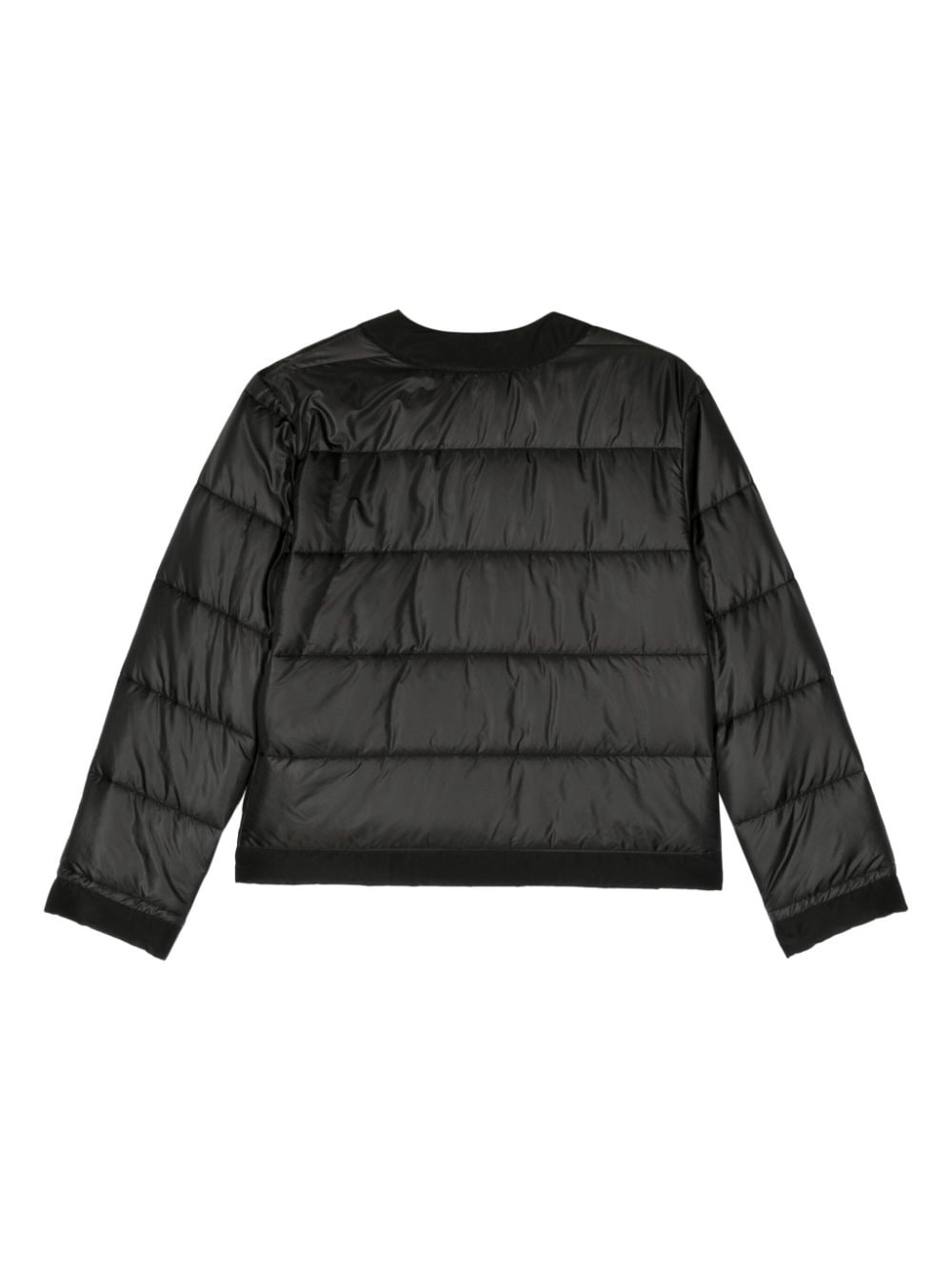 collarless puffer jacket - 2