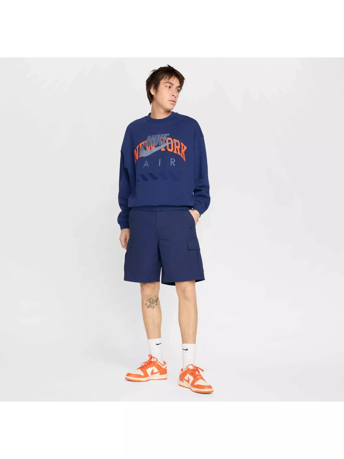Air Men's NYC Fleece Crew -Blue - 4