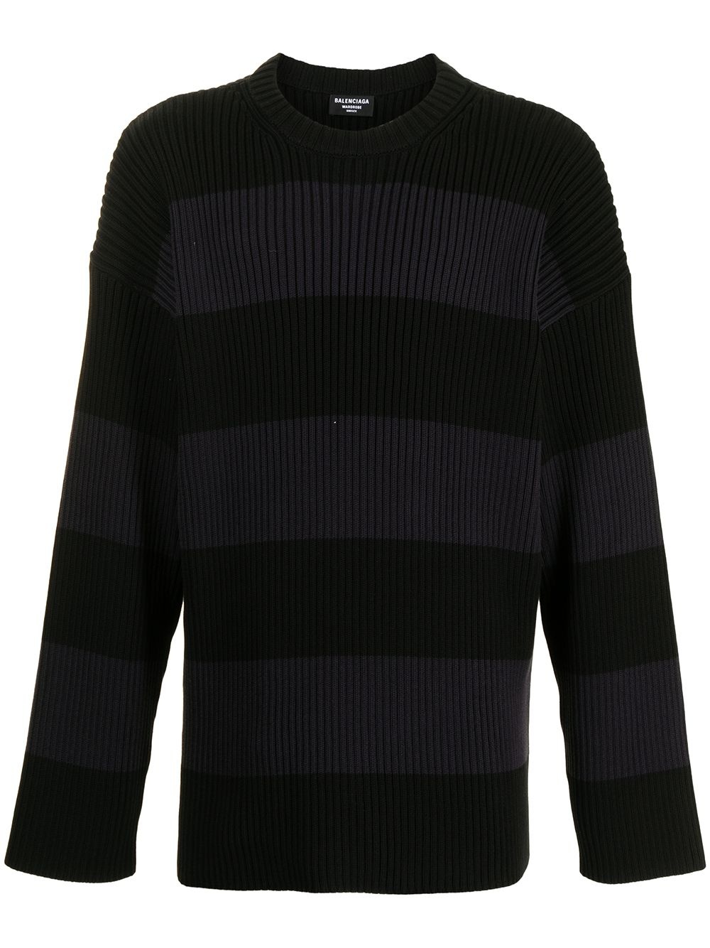 oversize striped logo jumper - 1