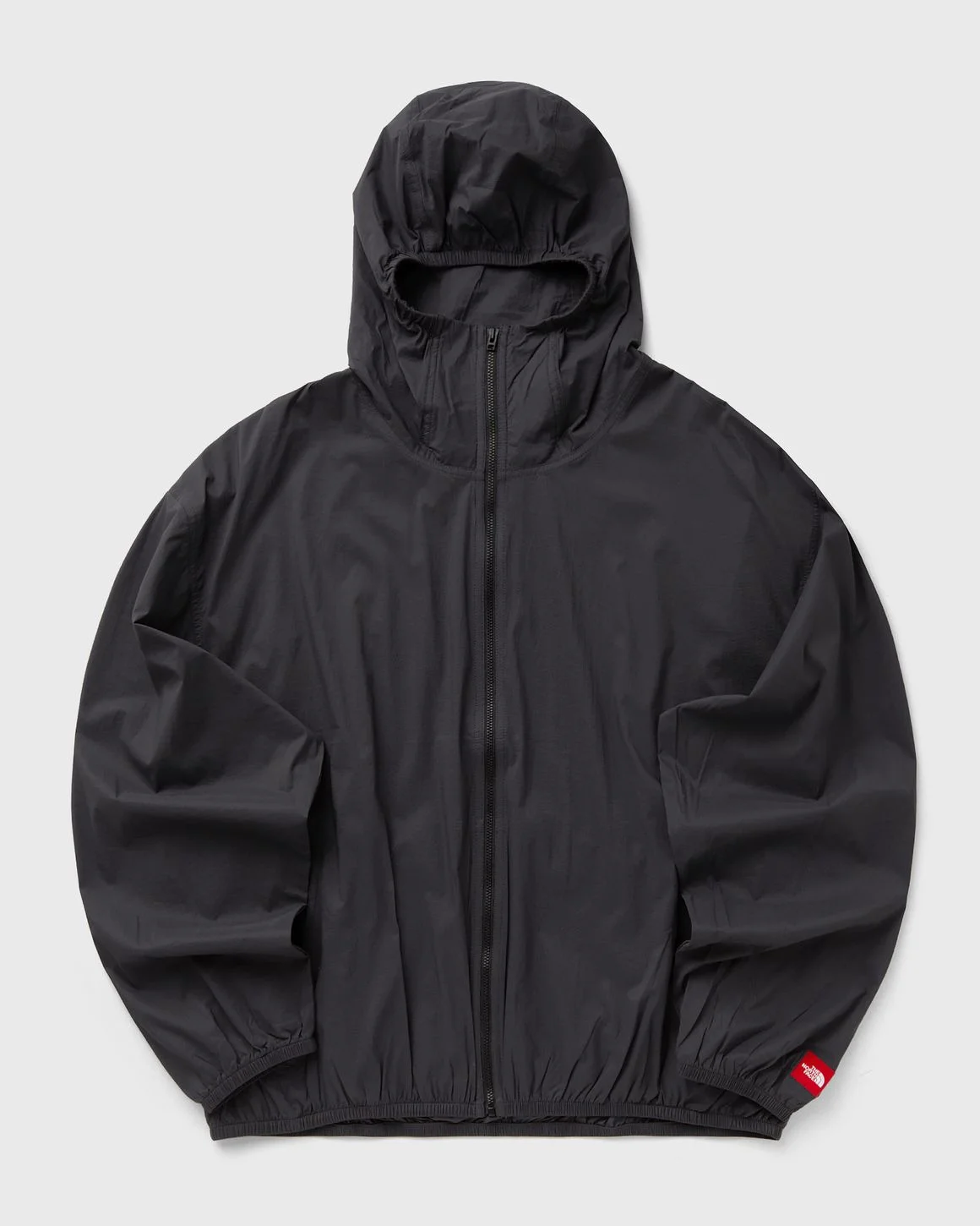 TNF Red Box Packable Hooded Wind Jacket - 1