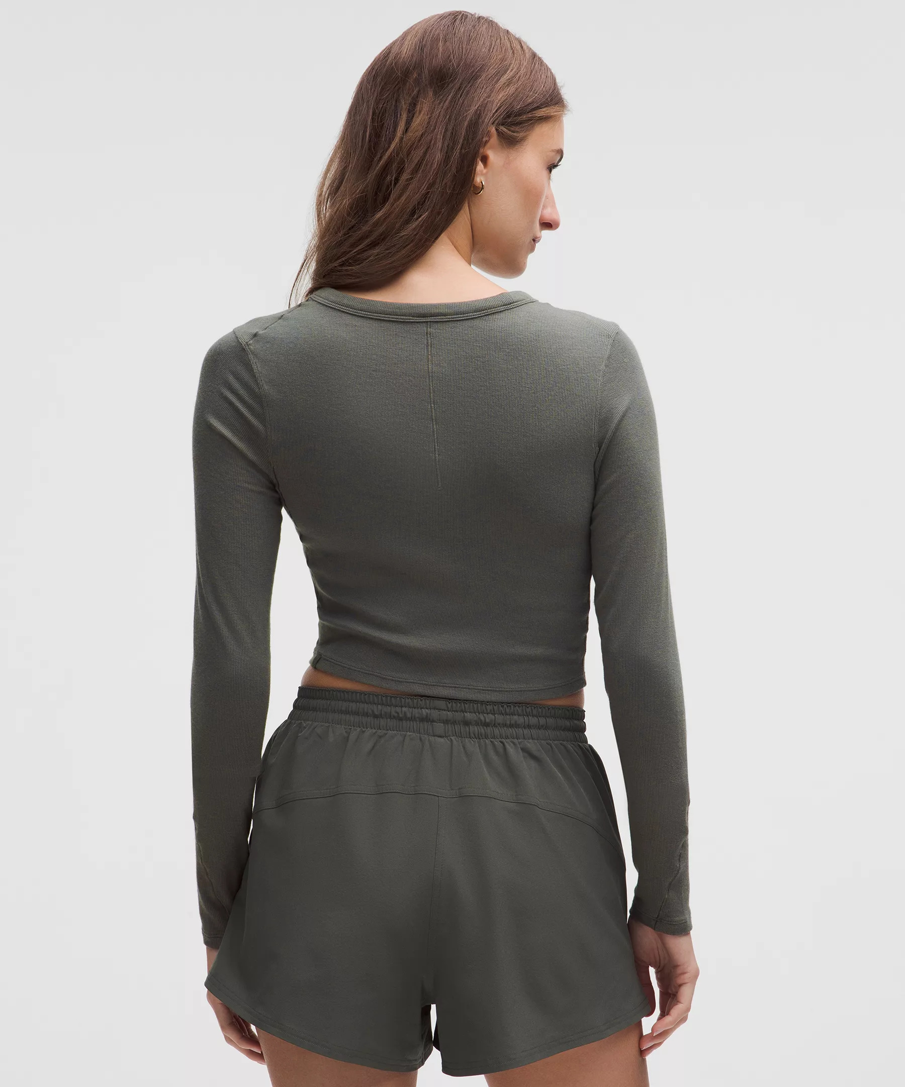 Hold Tight Straight-Hem Cropped Long-Sleeve Shirt - 3