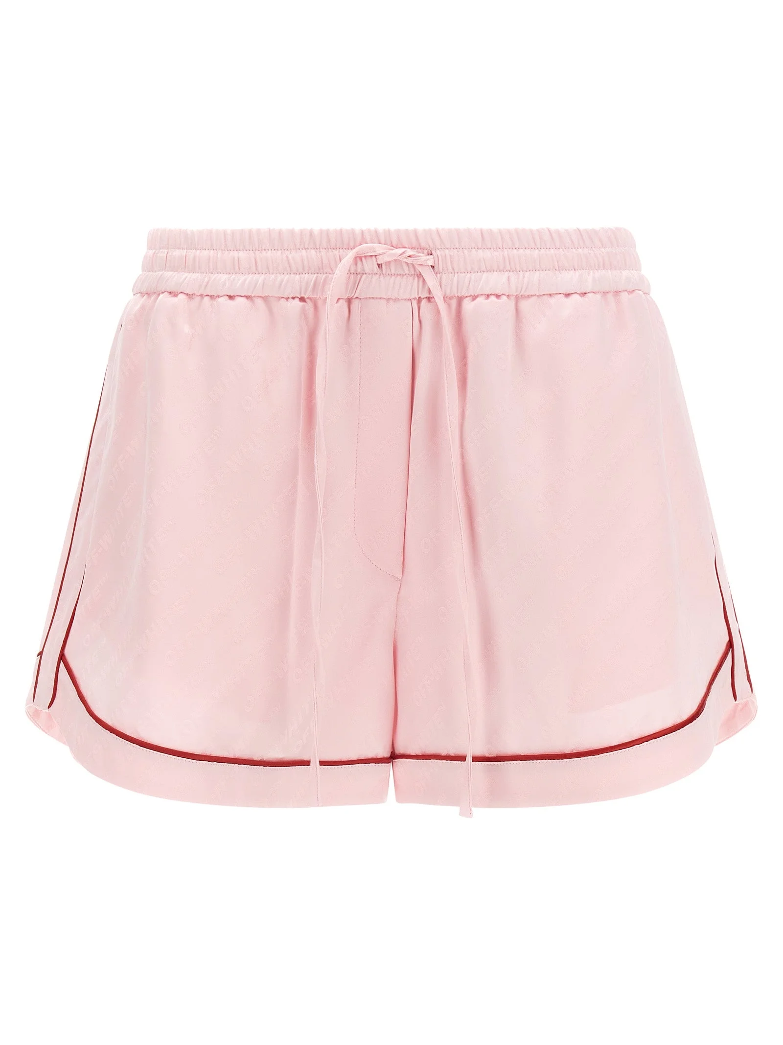 Off-White Women 'Jacquard Satin Pajama' Shorts - 1