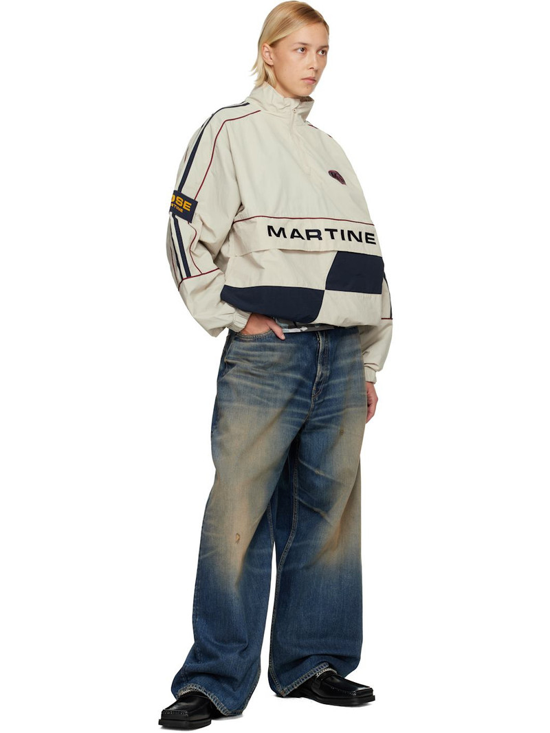 Martine Rose Beige Hockey Pullover Jacket outlook