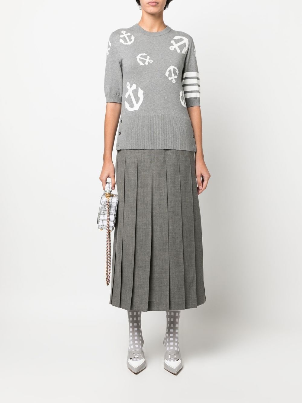 pleated midi skirt - 2