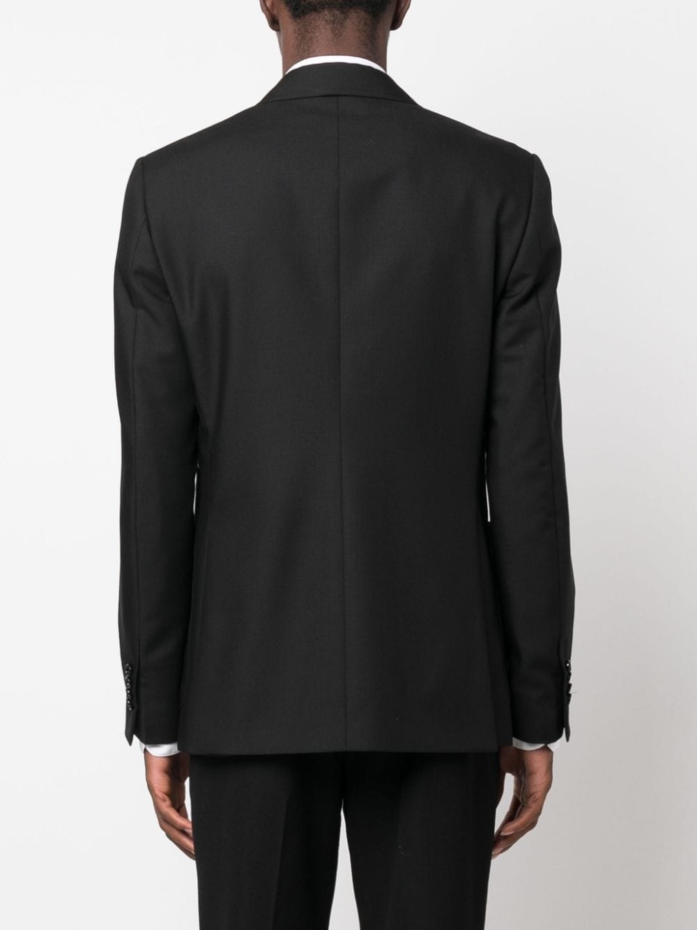 safety pin-detail single-breasted blazer - 4