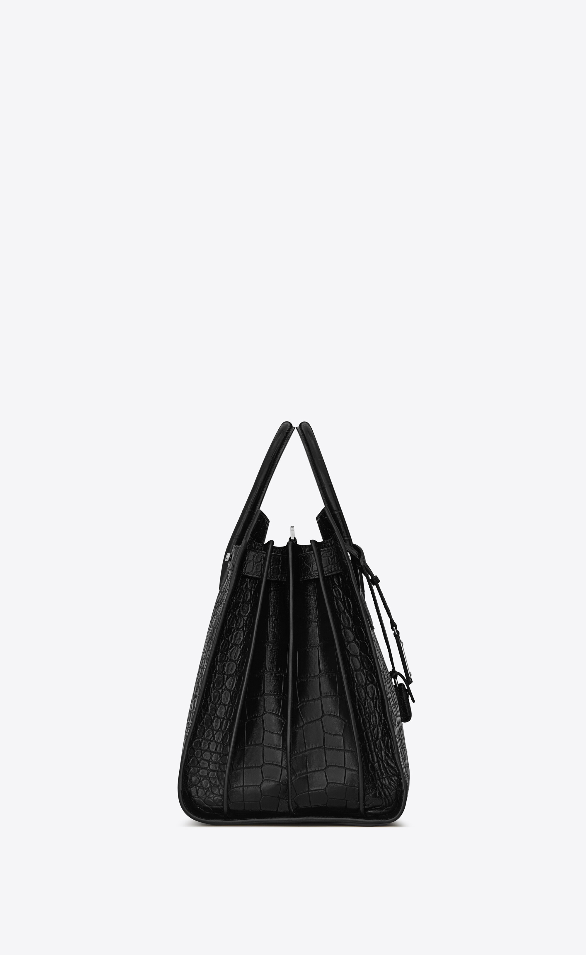 sac de jour large in crocodile embossed leather - 3