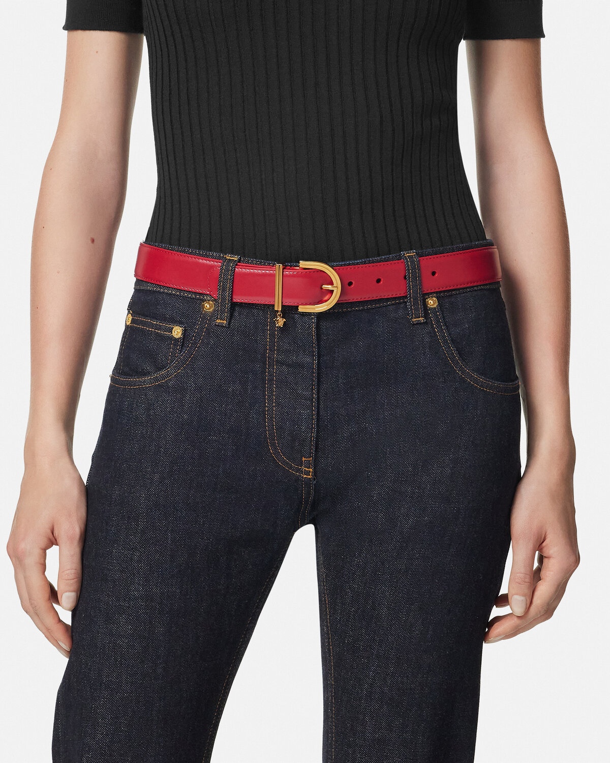 Medusa '95 Leather Belt 3 cm - 3