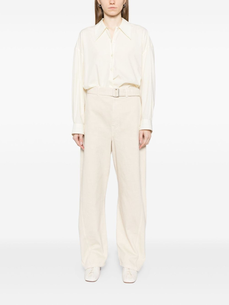 Lemaire twisted belted trousers outlook