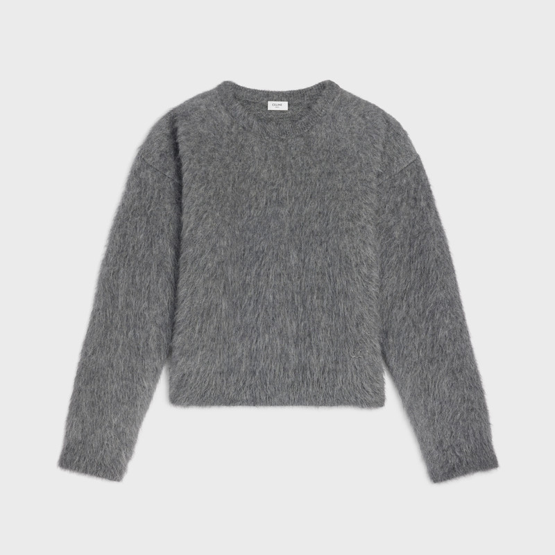 crewneck sweater IN brushed mohair 1