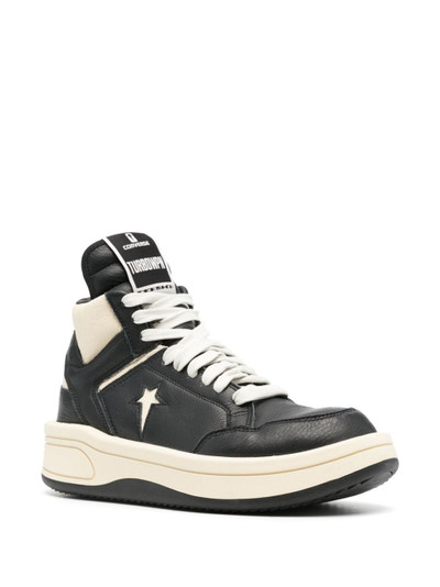 Rick Owens DRKSHDW x DRKSHDW Turbowpn leather sneakers outlook