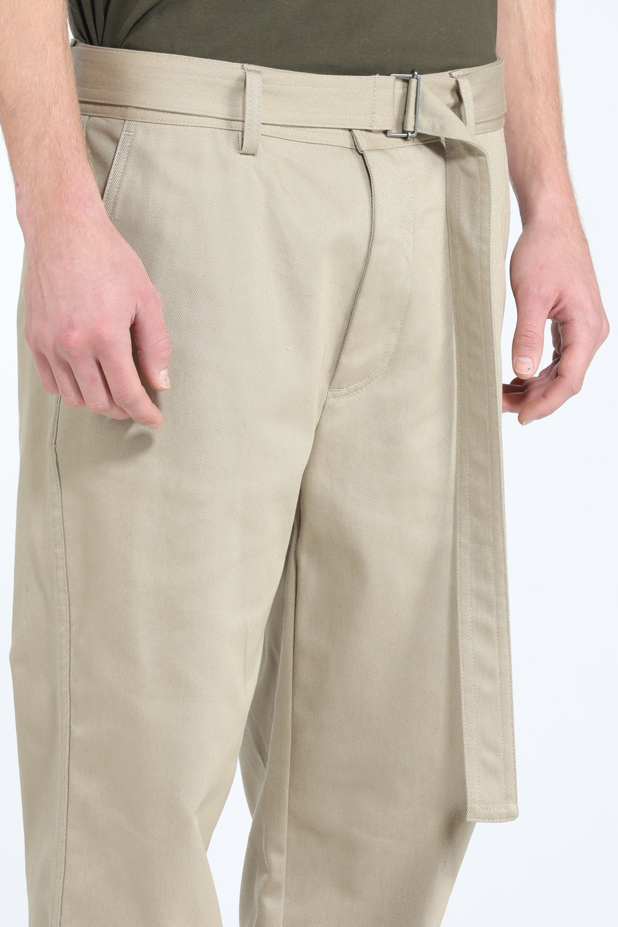 BELTED STRAIGHT-LEG TROUSERS - 5