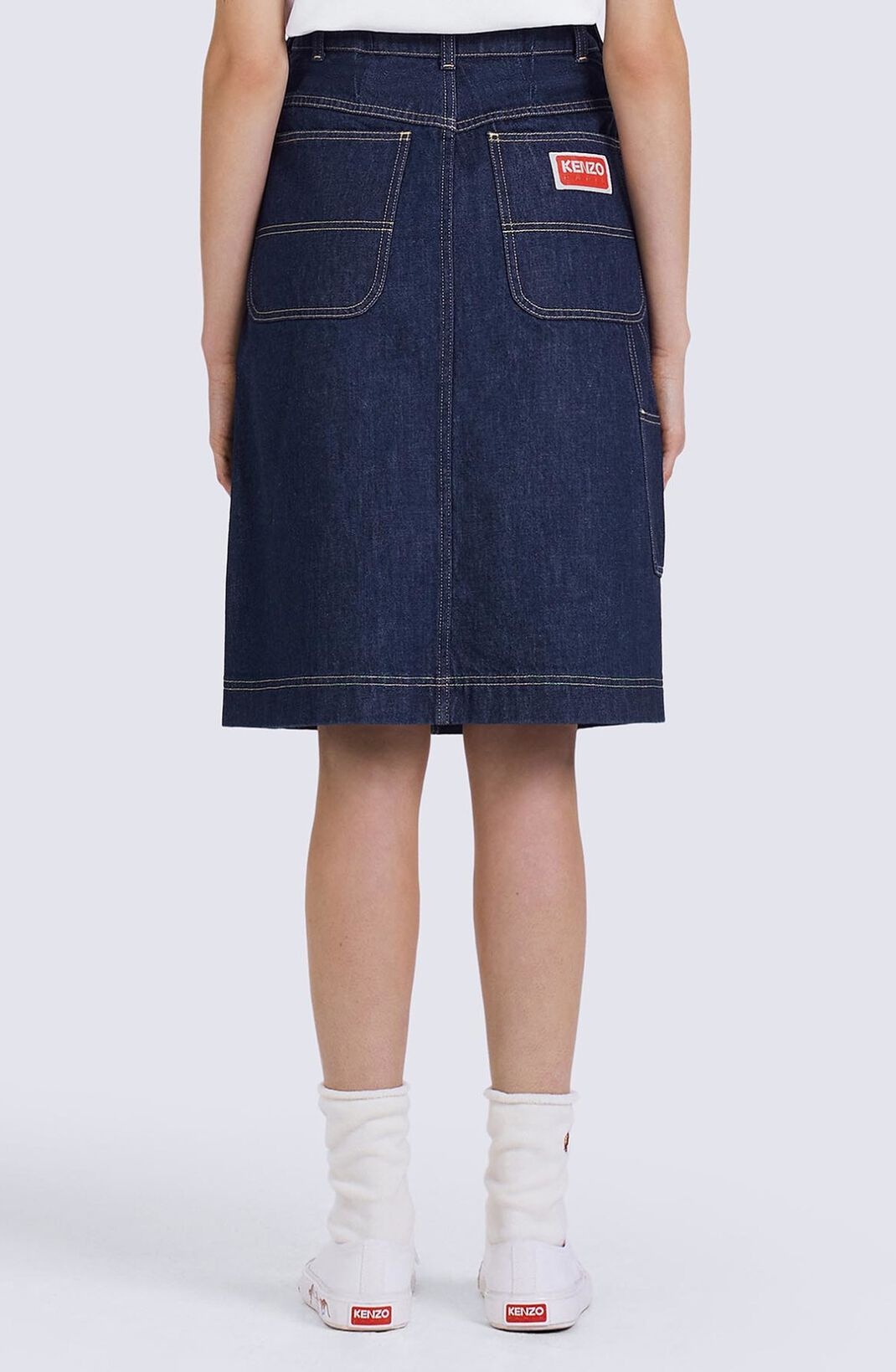 'BOKE FLOWER' denim skirt - 5