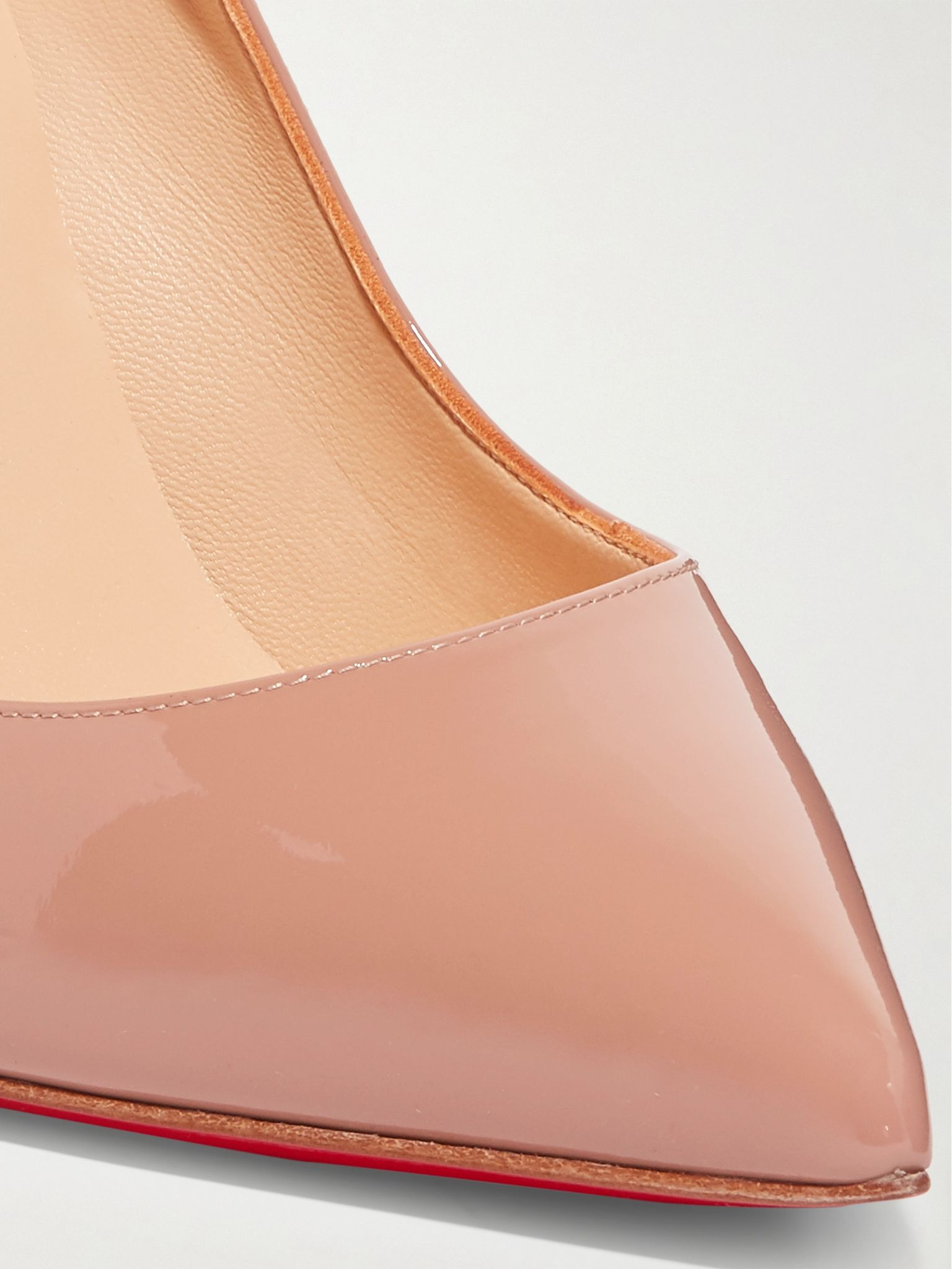 Kate 100 patent-leather pumps Neutral - 4