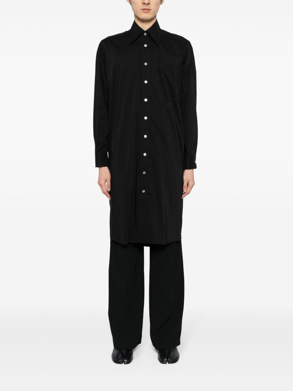 graphic-print cotton blend shirt - 5
