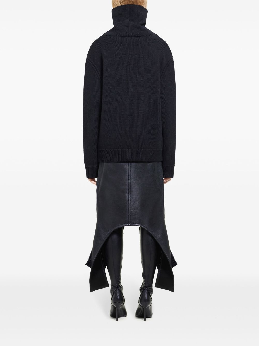 oversized mock-neck sweater - 4