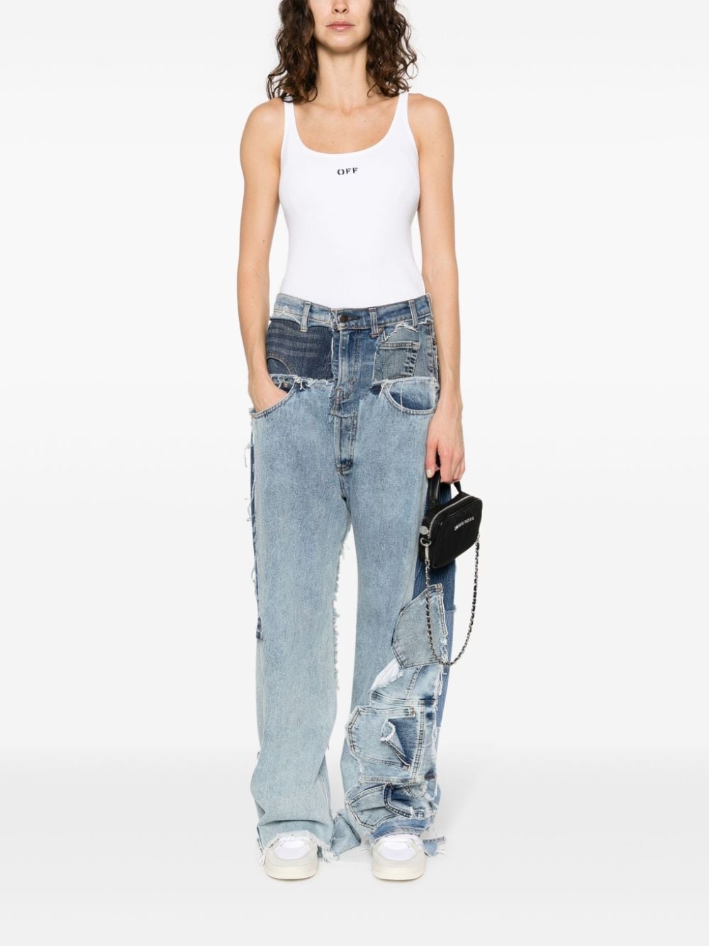 Off Stamp stretch-cotton tank top - 2