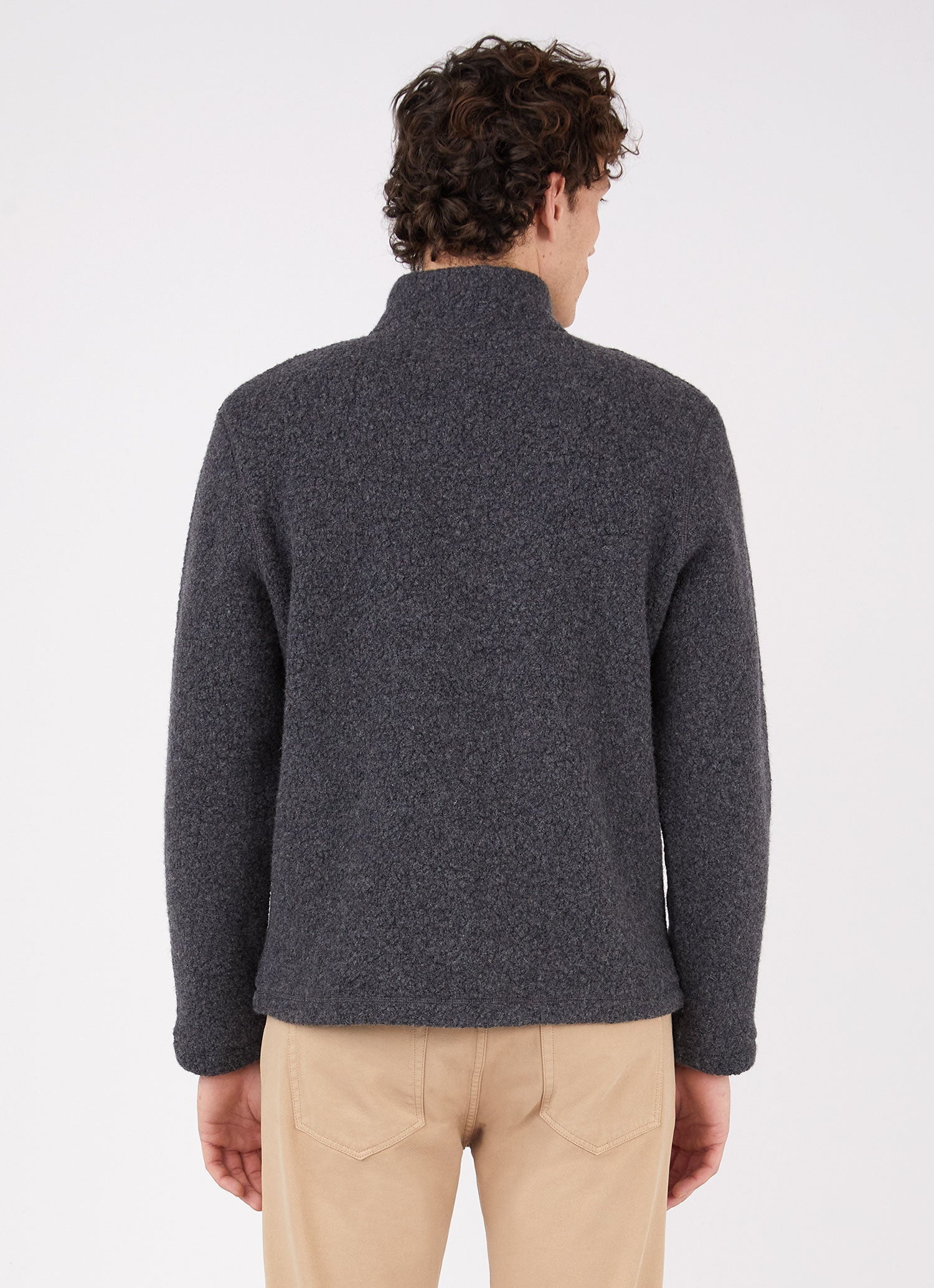 Wool Fleece Zip Neck - 4