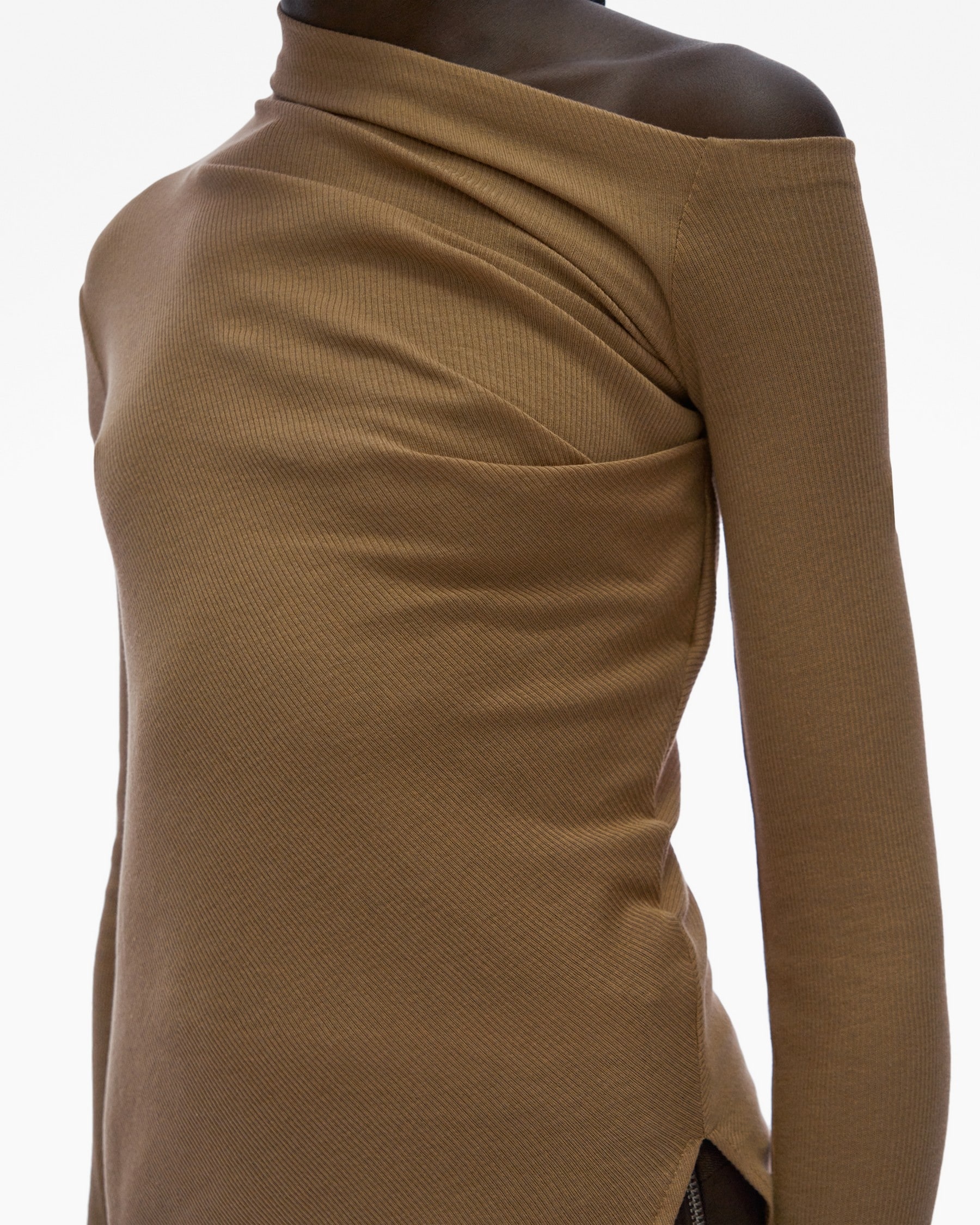 ASYMMETRIC LONG-SLEEVE TOP - 6