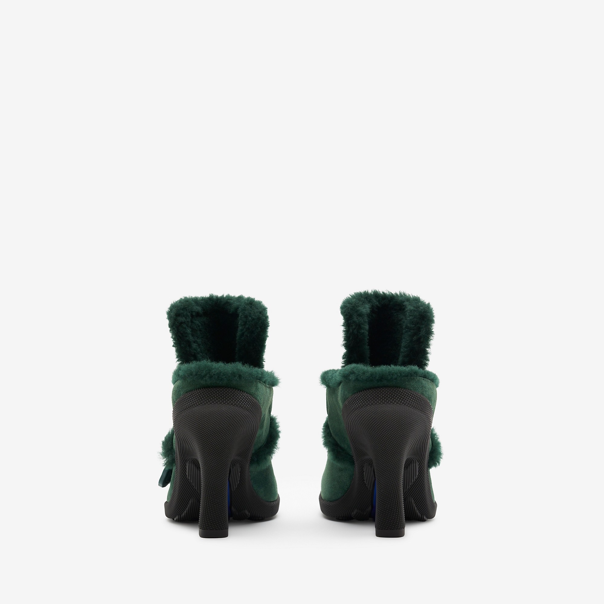 Suede and Shearling Highland Mules - 4