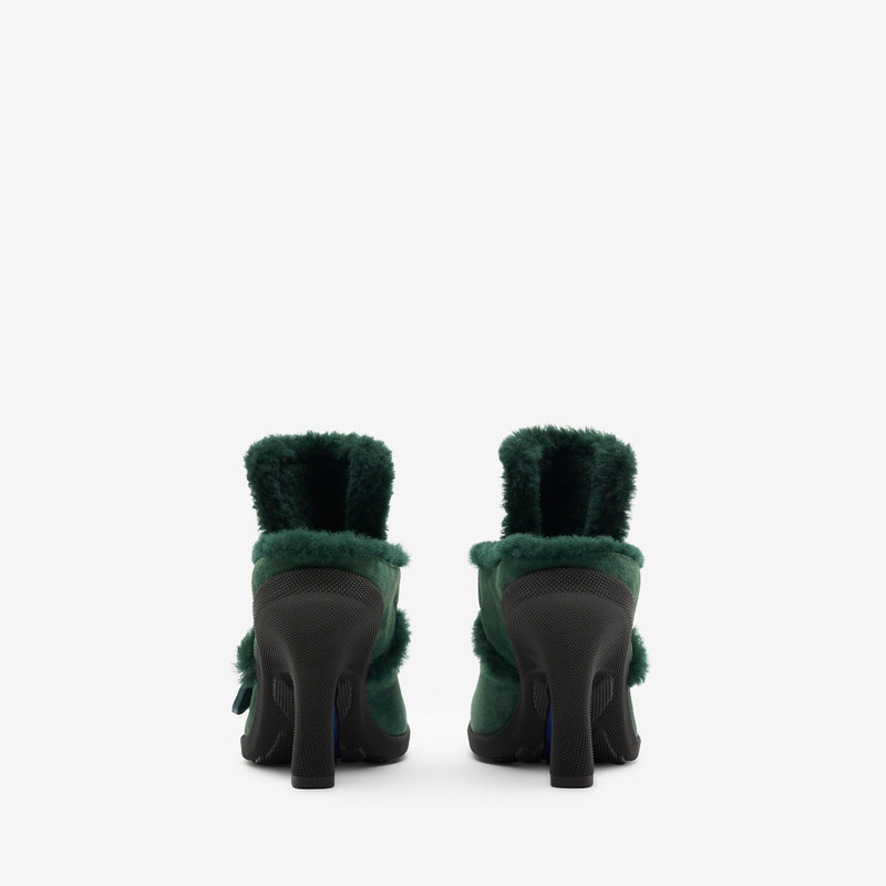 Suede and Shearling Highland Mules 4