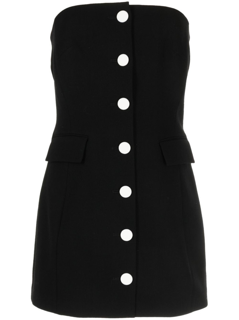 strapless wool-blend minidress 1