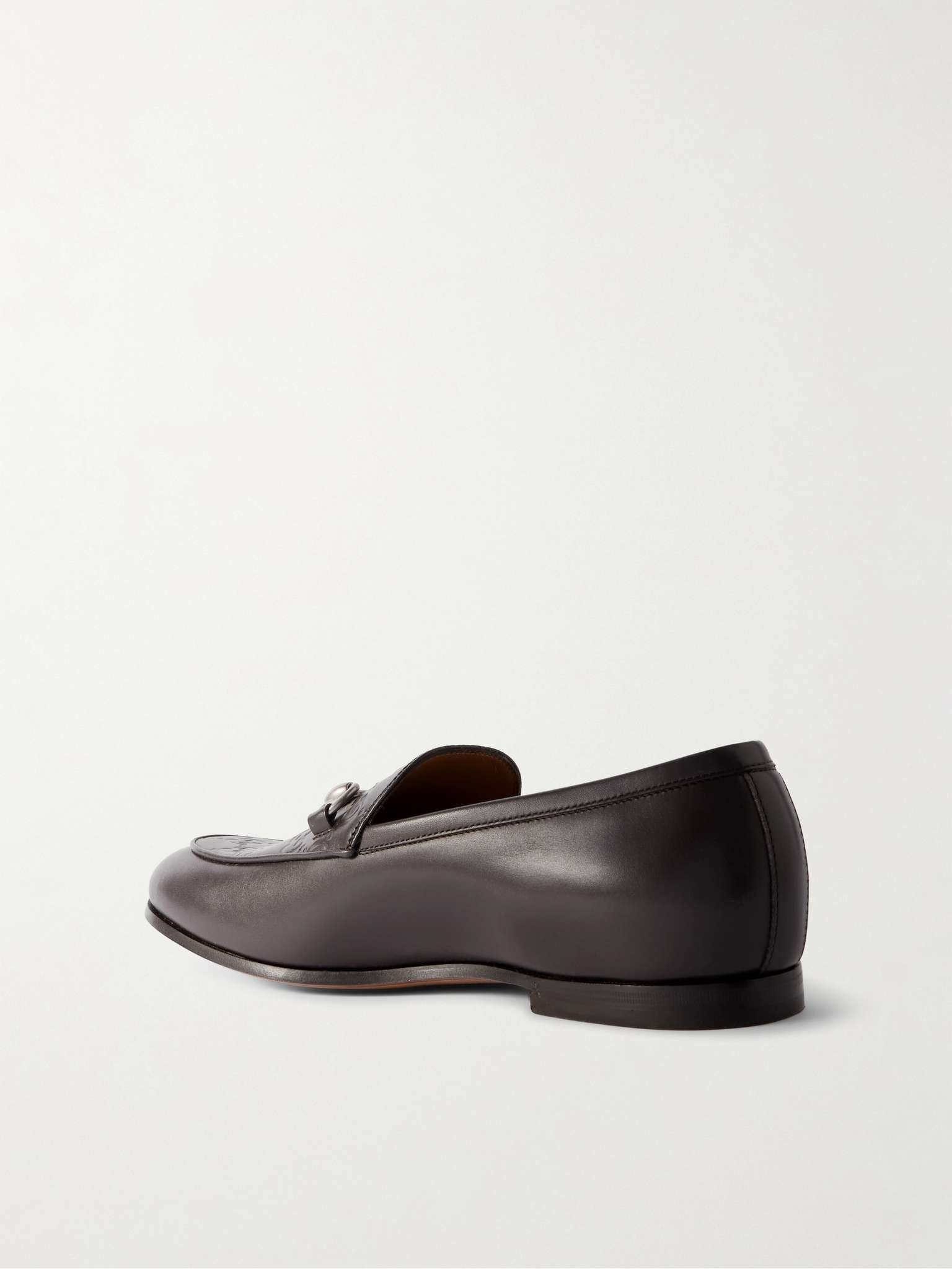 Jordy Logo-Debossed Horsebit Leather Loafers - 3