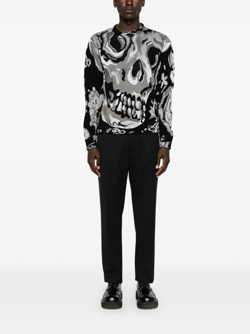 Alexander McQueen abstract pattern-jacquard jumper outlook