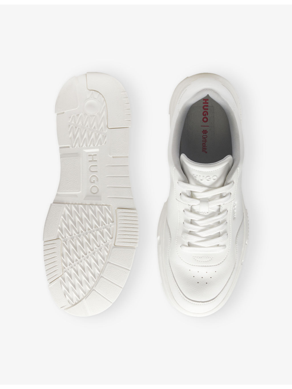 Logo-Embossed Leather Trainers - 2