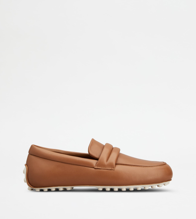 GOMMINO LOAFERS IN LEATHER - BROWN 1