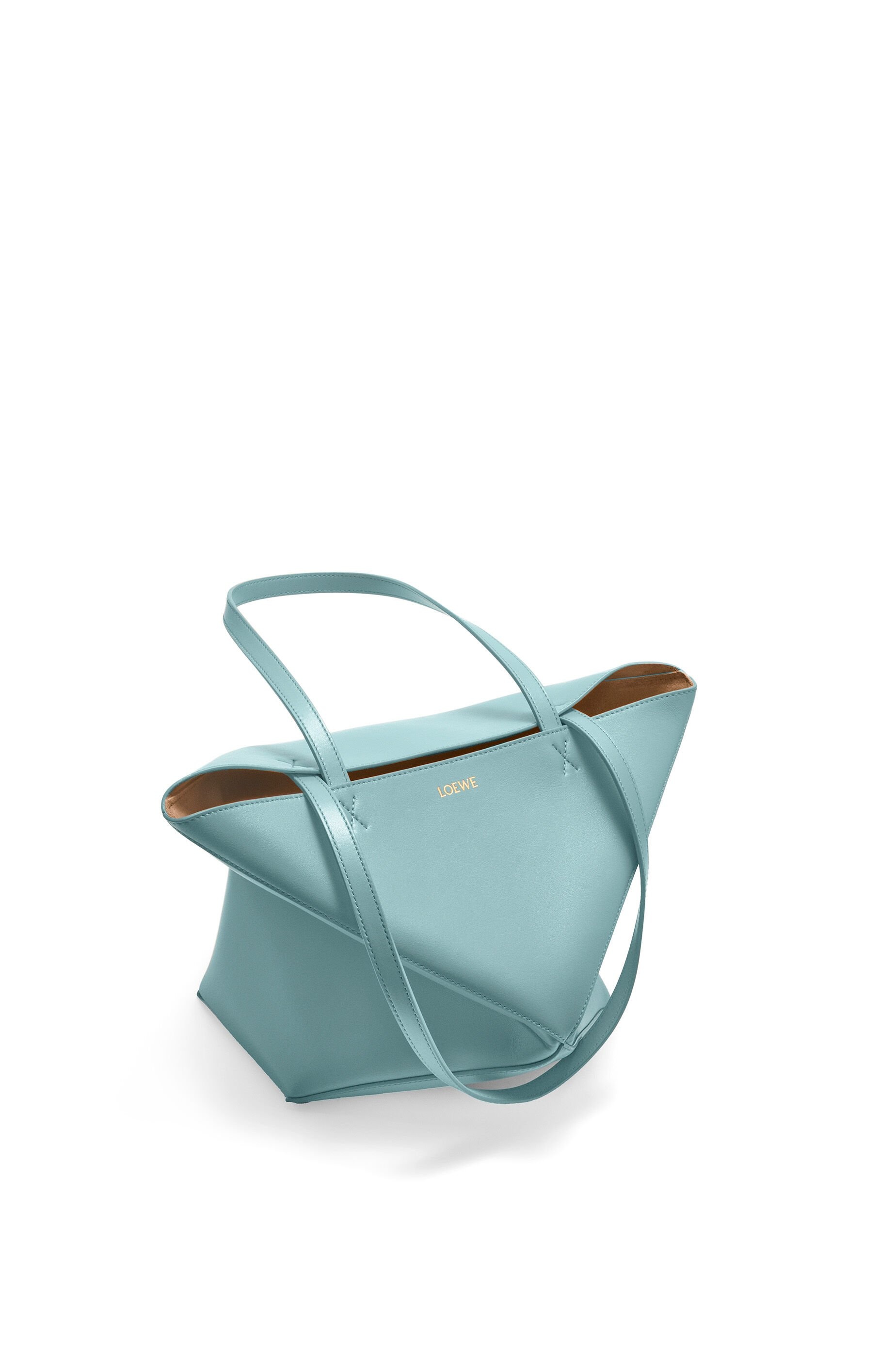 Medium Puzzle Fold tote in shiny calfskin - 4