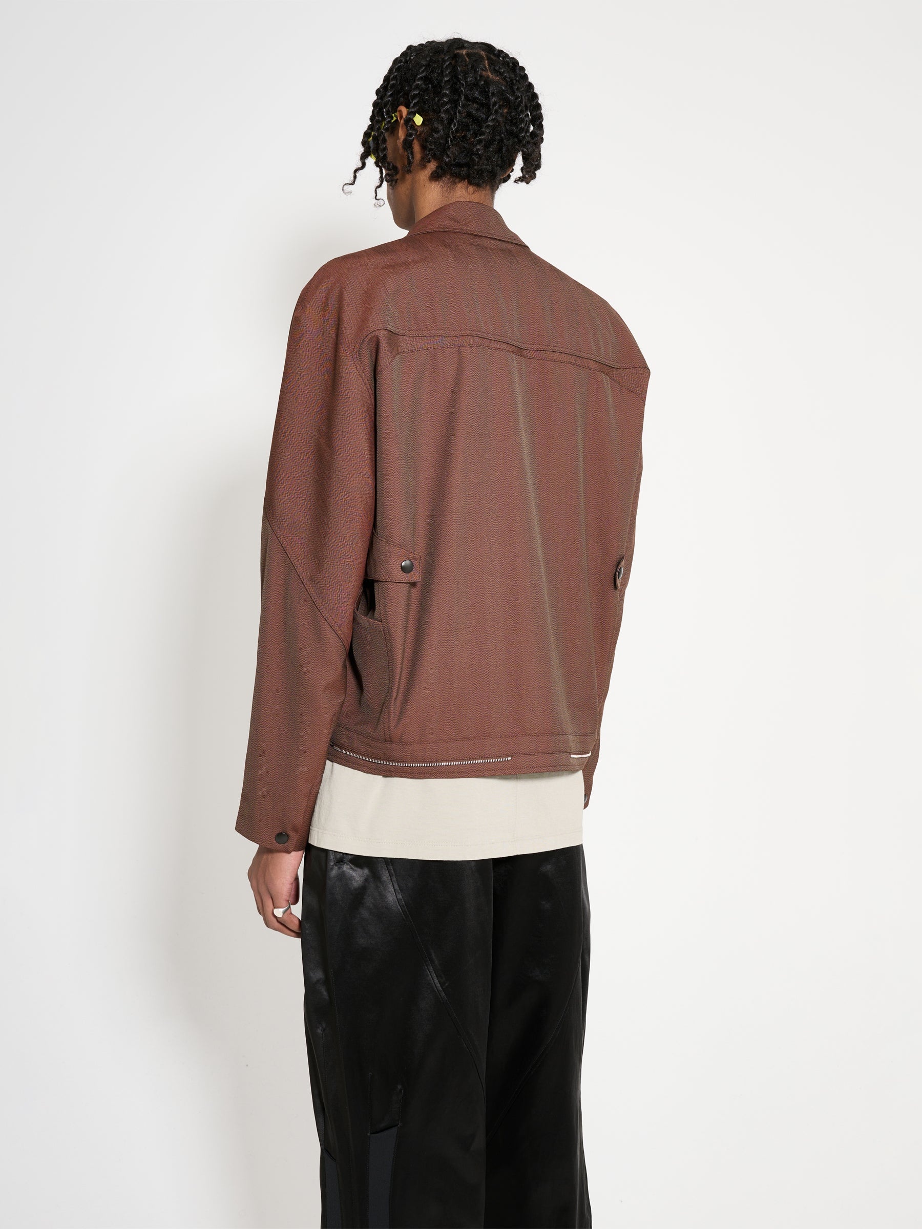 Kiko Kostadinov KIKO KOSTADINOV TONINO UTILITY JACKET BROWN SPARROW ...