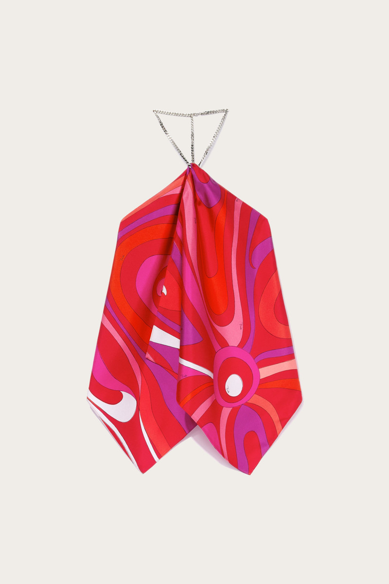 MARMO PRINT SILK TOP 1