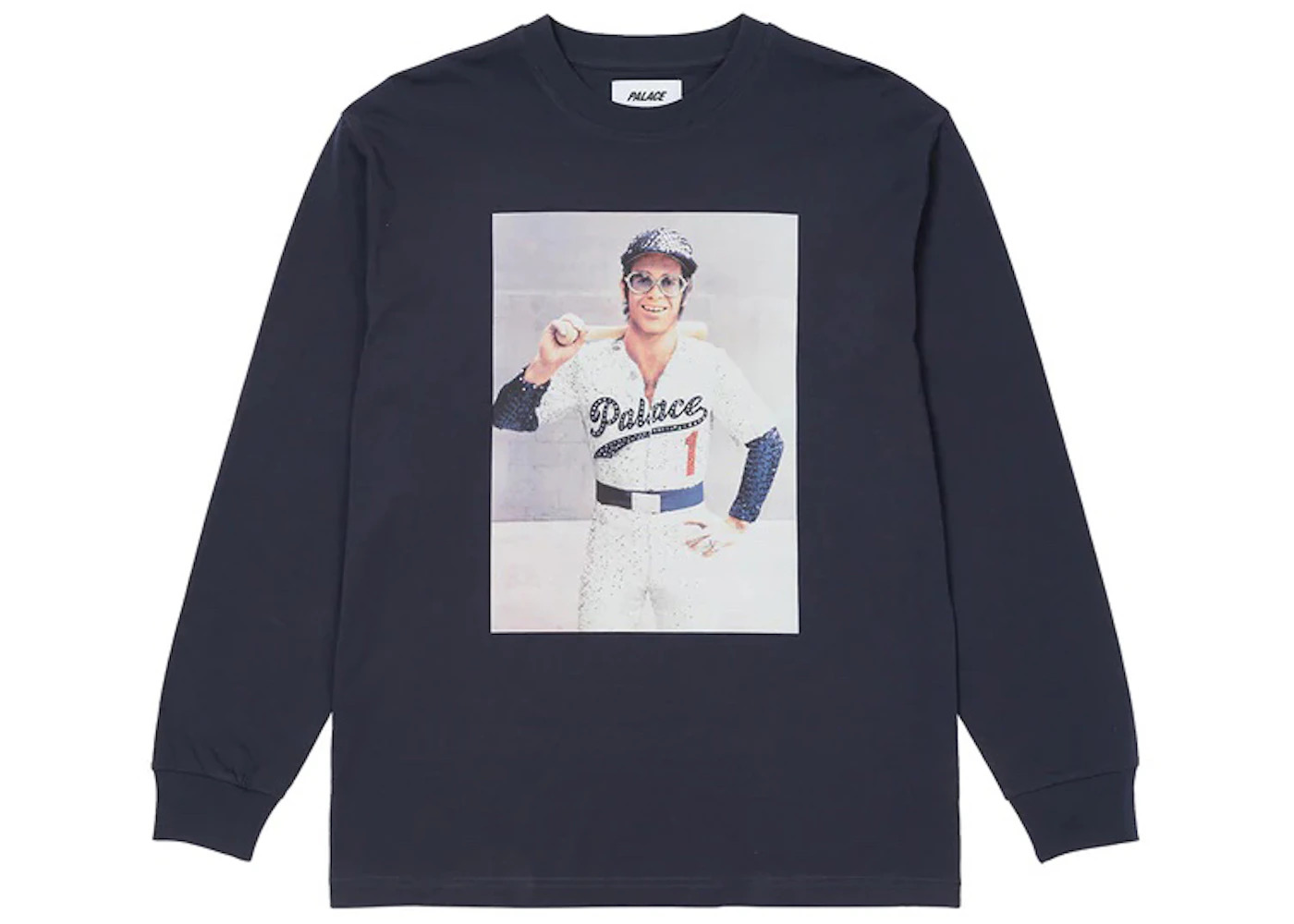 Palace Elton John Baller Longsleeve Navy - 1