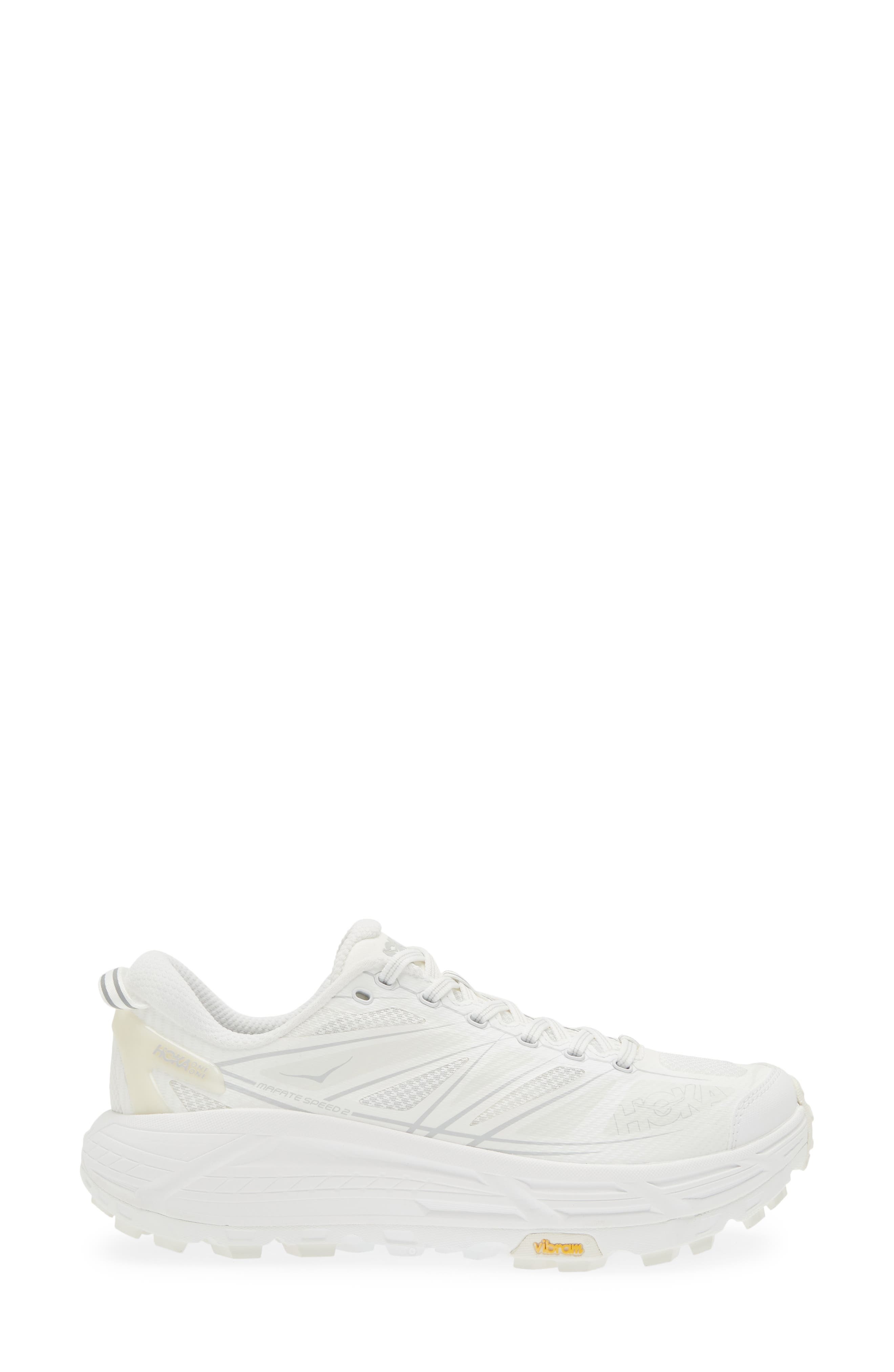 HOKA Mafate Speed 2 Sneaker in White /Lunar Rock at Nordstrom - 3