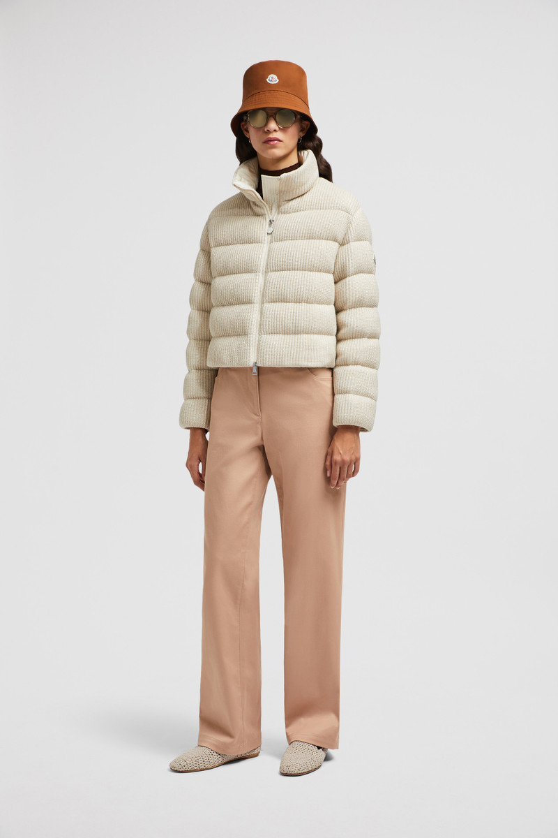 Moncler Thoiry Laminated Cotton Short Down Jacket outlook