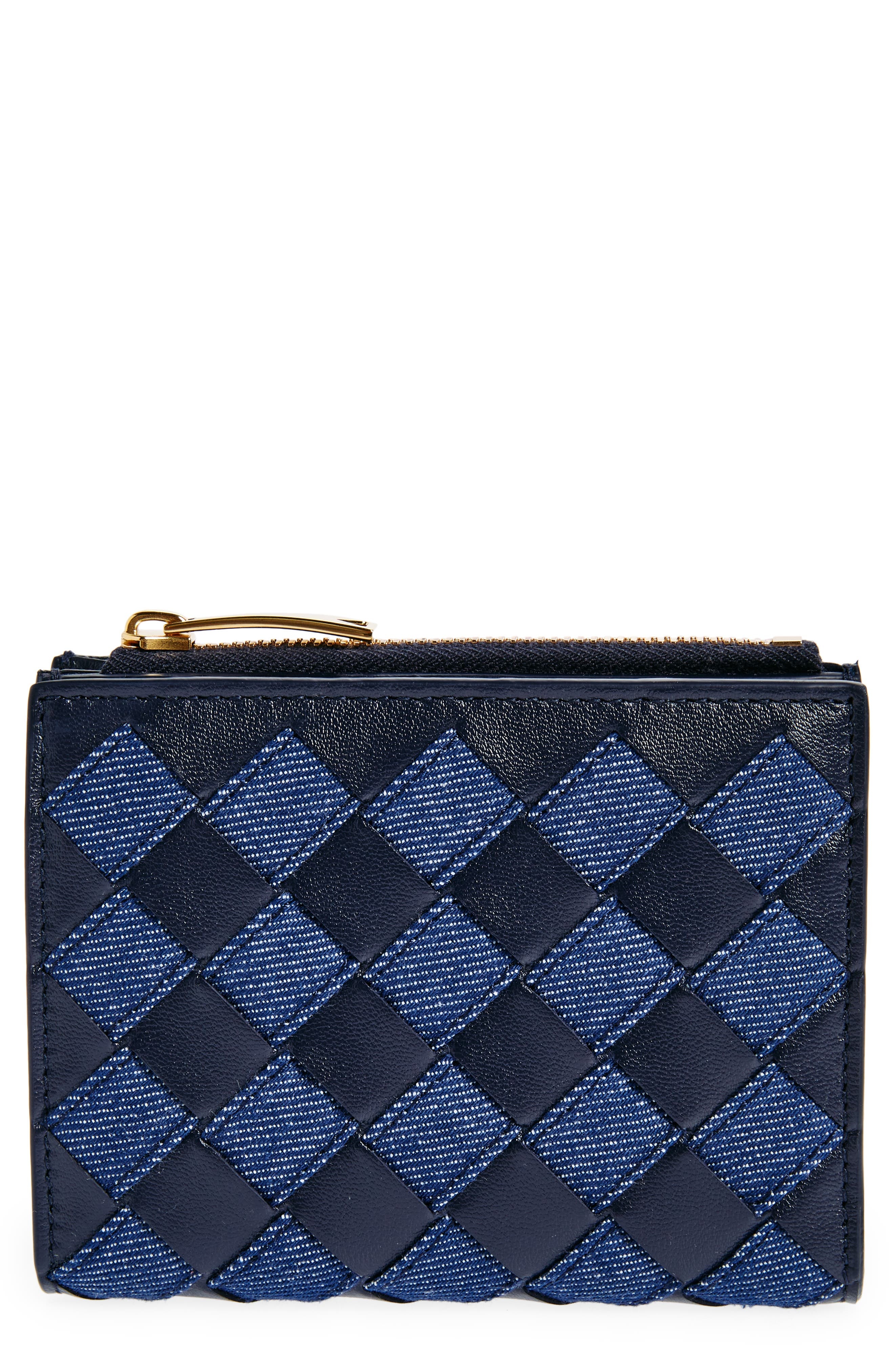 Small Intrecciato Bifold Zip Wallet - 1