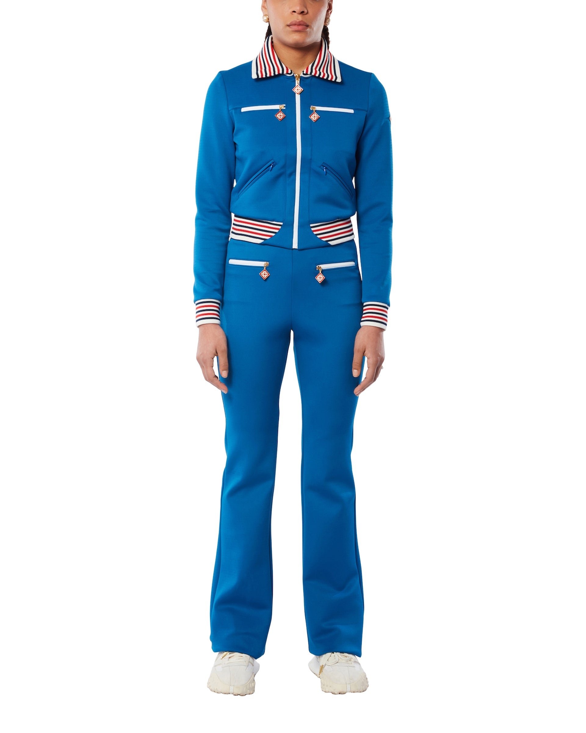 Blue Zip Tracksuit Trackpant - 3
