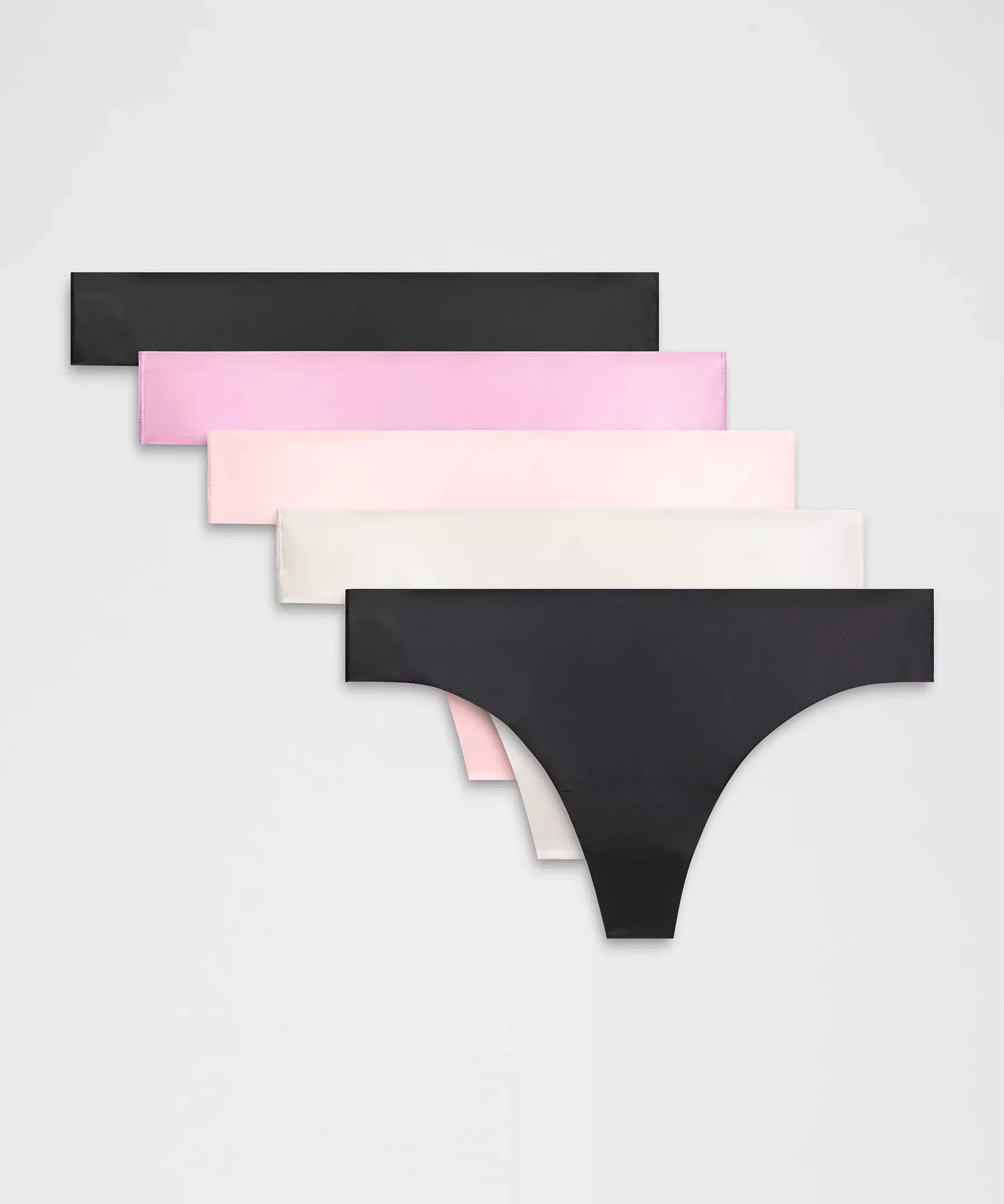 InvisiWear Mid-Rise Thong Underwear *5 Pack - 1