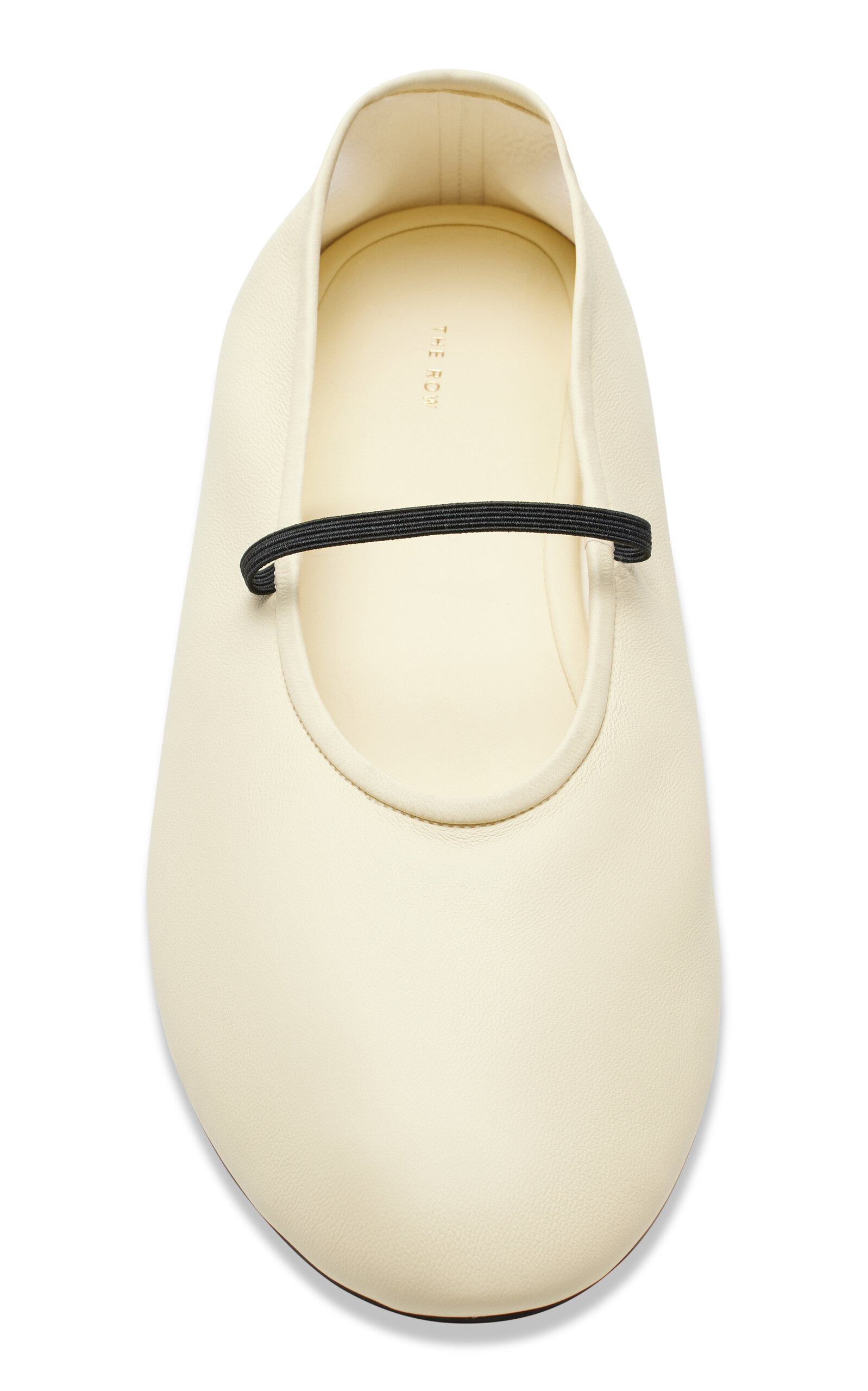 Leather Ballet Flats ivory - 4