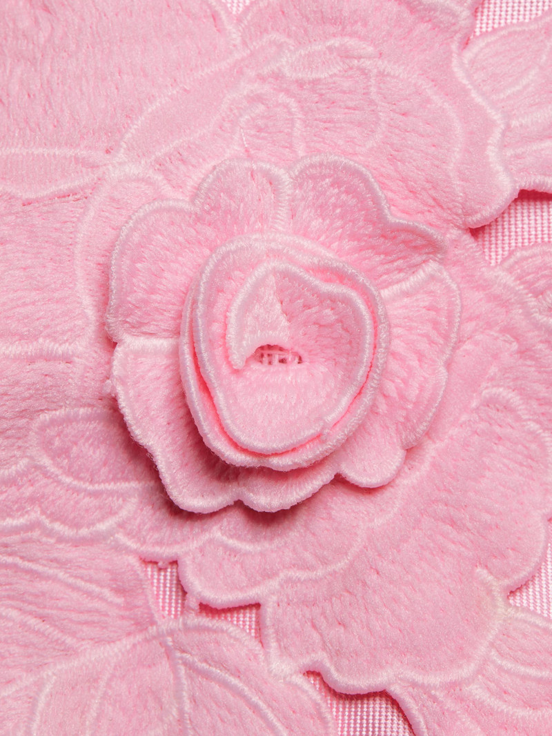 Women's Walter Floral Applique Satin Minidress - Blush 7