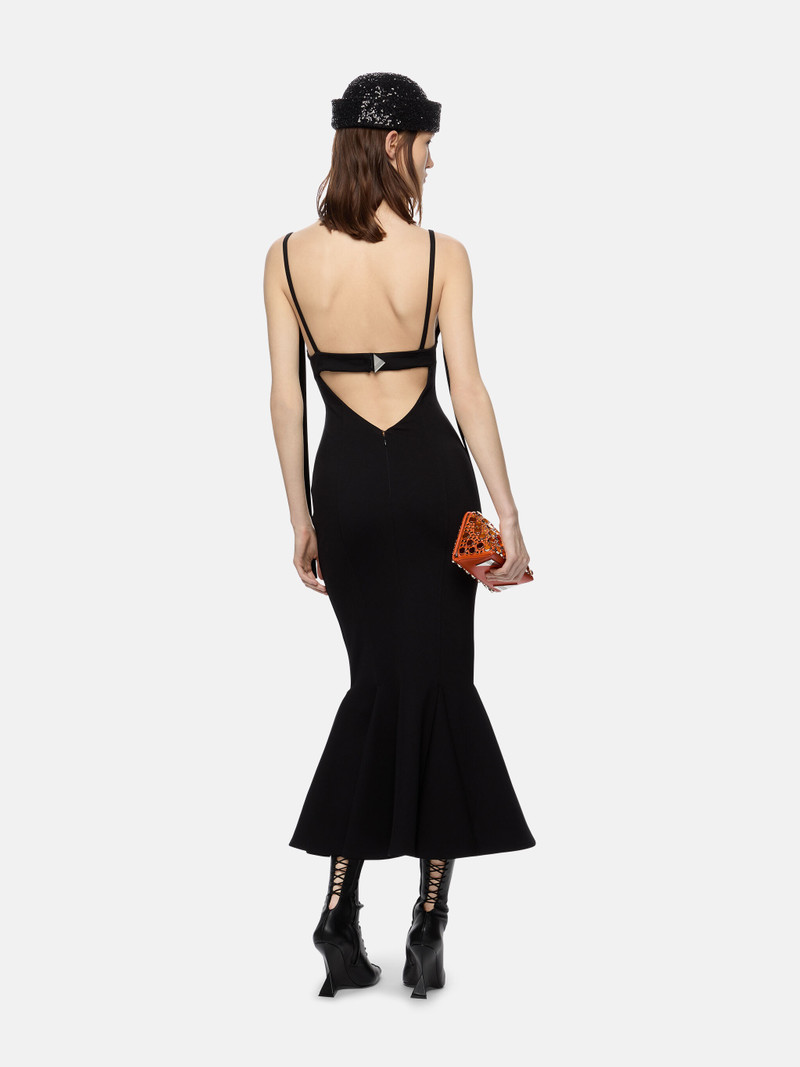 ''BEATH'' BLACK MIDI DRESS 3