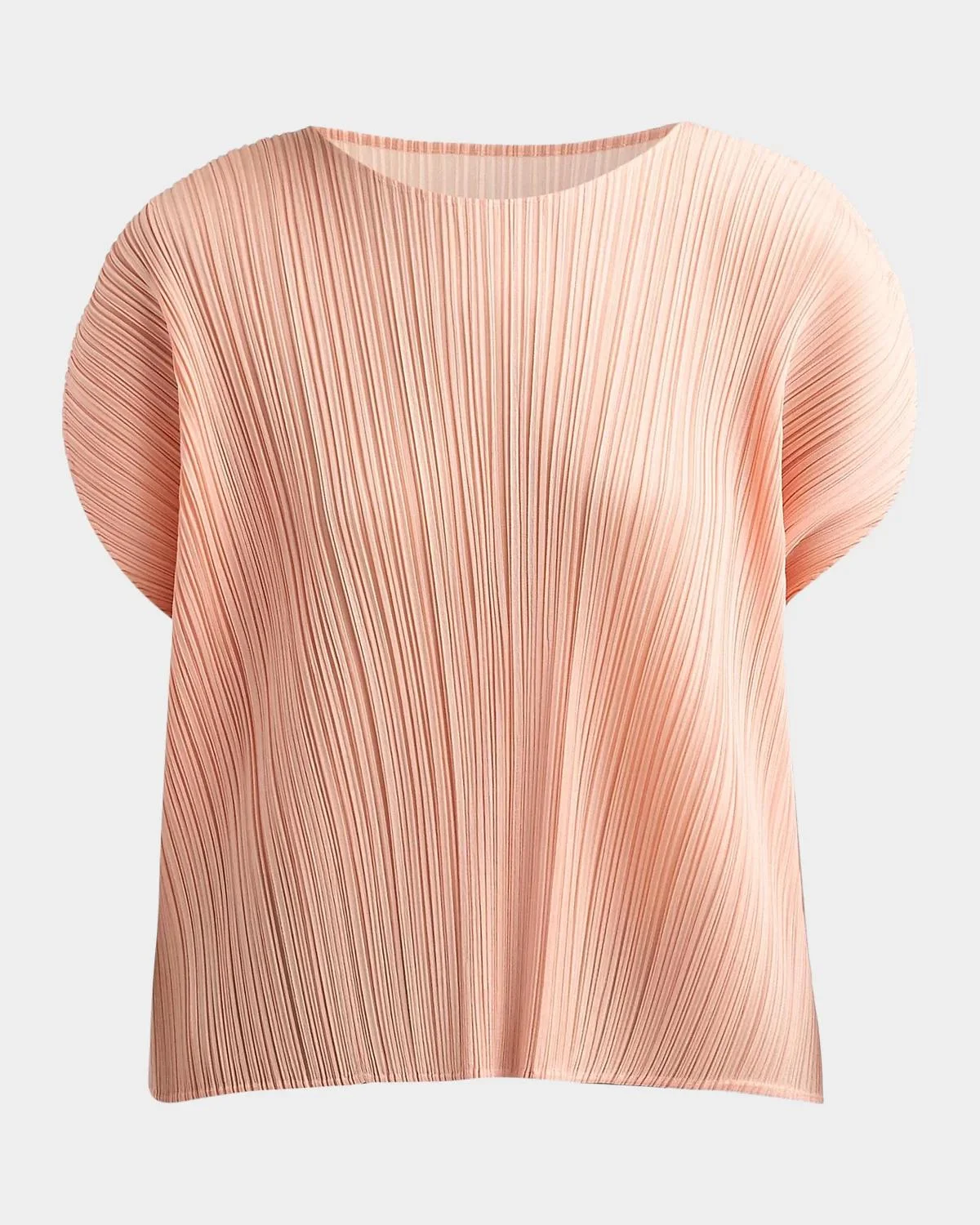 Monthly Colors: July Pleats Short-Sleeve Top - 1